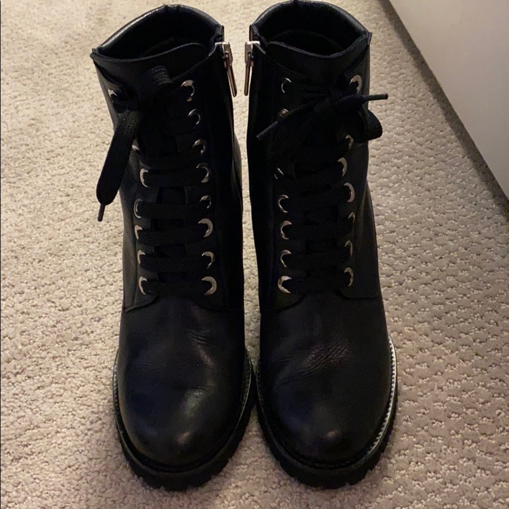 Barney’s New York Black combat boots